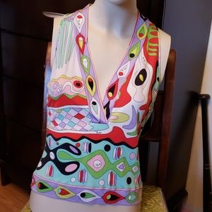 EMILIO PUCCI Printed Jersey Top.